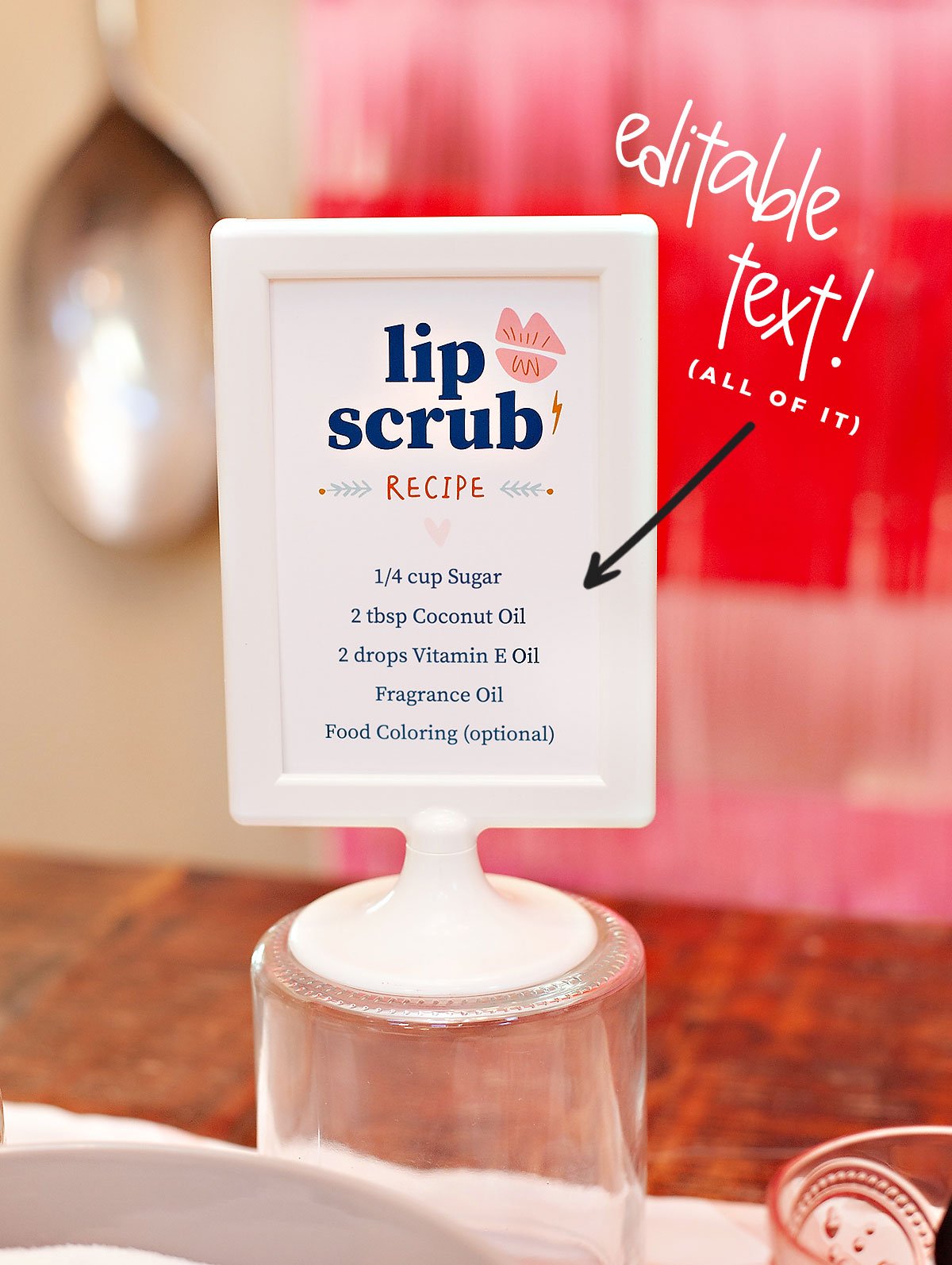 Lip Sugar Scrub Making Station Ideas