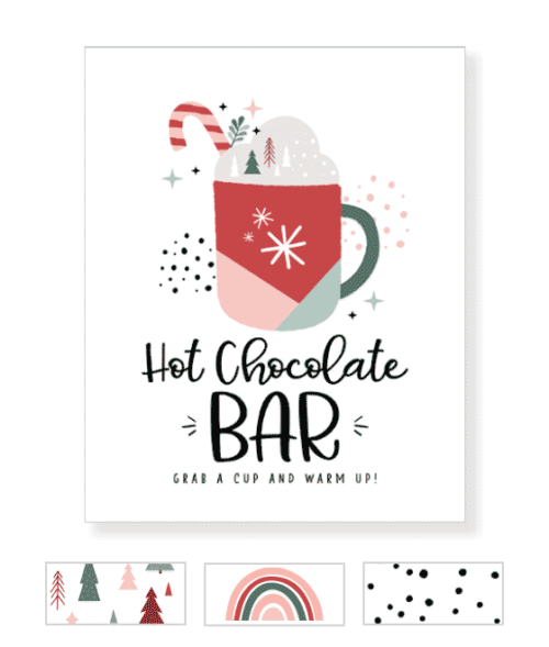 Hot Cocoa Bar Printables