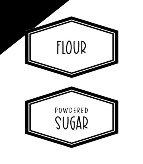 Pantry labels