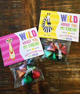 Classroom Valentines - Wild About You