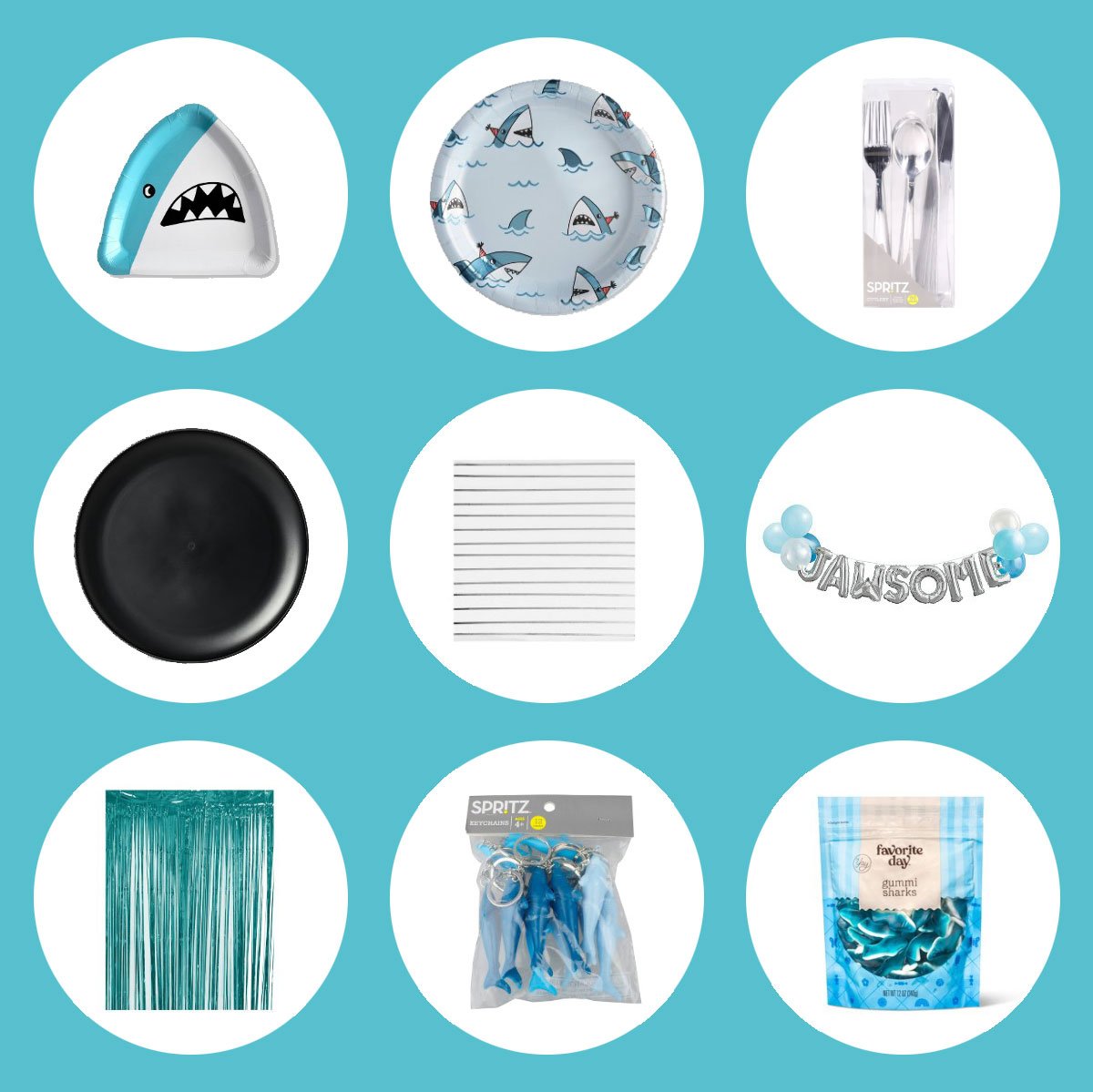 shark party supplies
