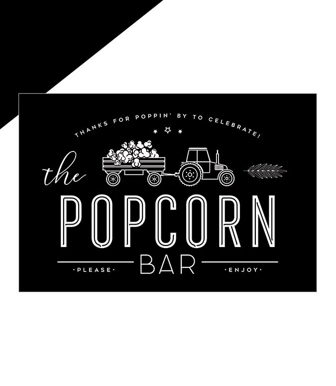 farmhouse-popcorn-hostess-with-the-mostess for Free Printable Popcorn Bar Sign Farmhouse Popcorn - Hostess with the Mostess® for Free Printable Popcorn Bar Sign
