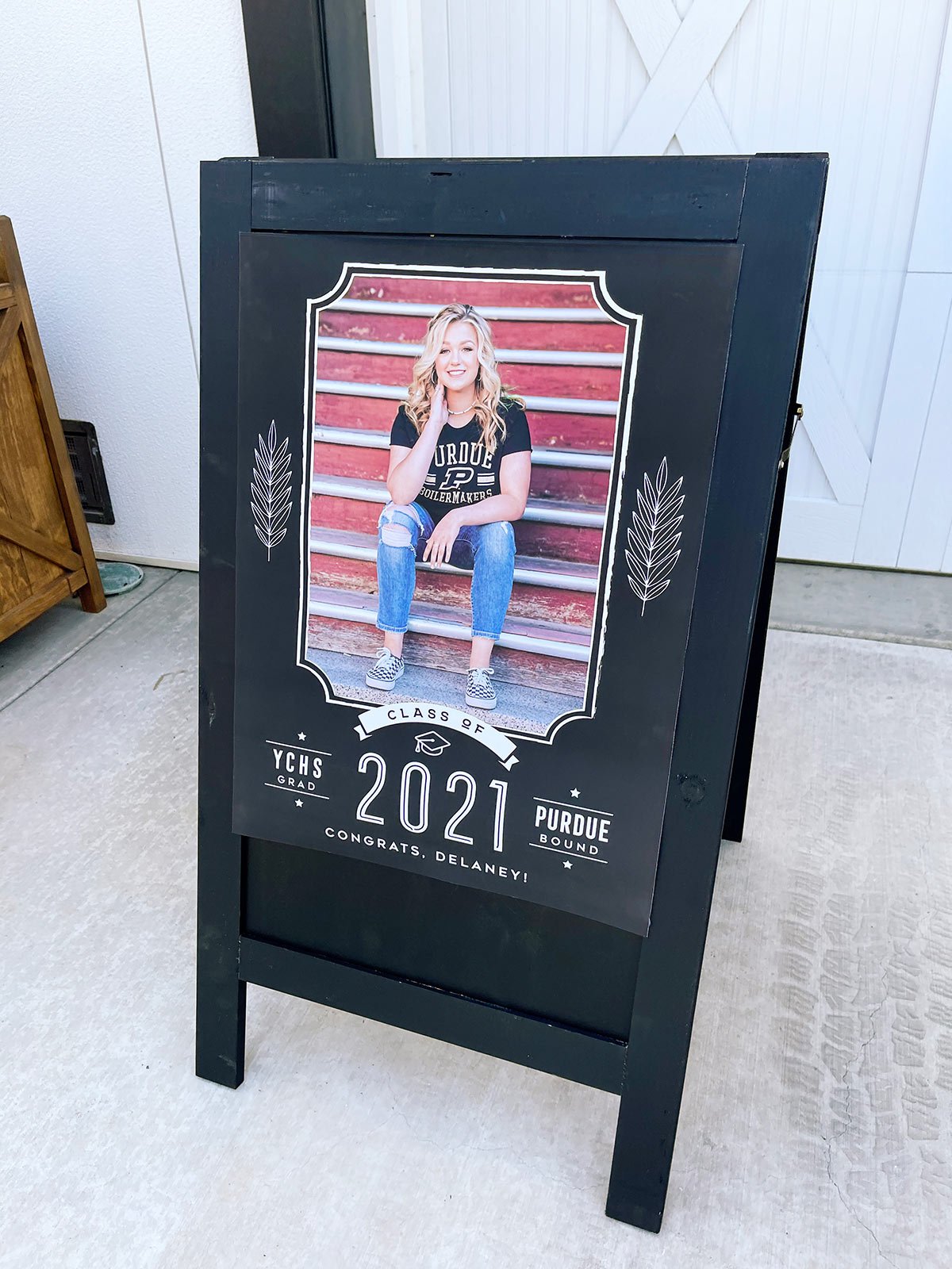 personalized graduation party poster