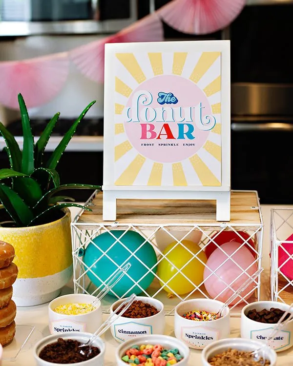 how to set up a donut bar