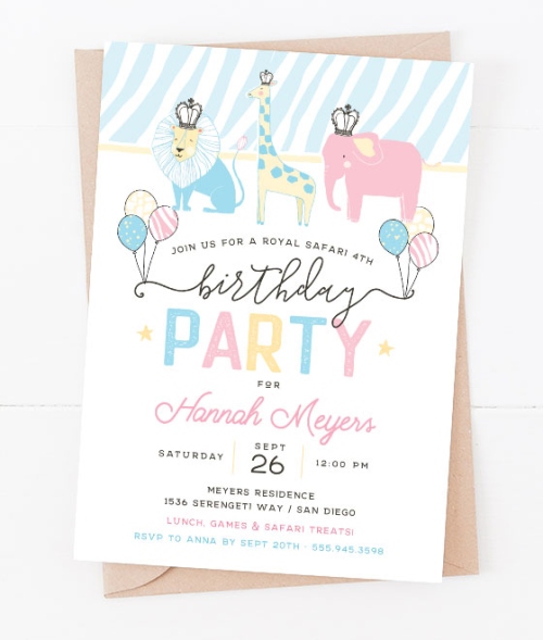 Royal Safari Birthday